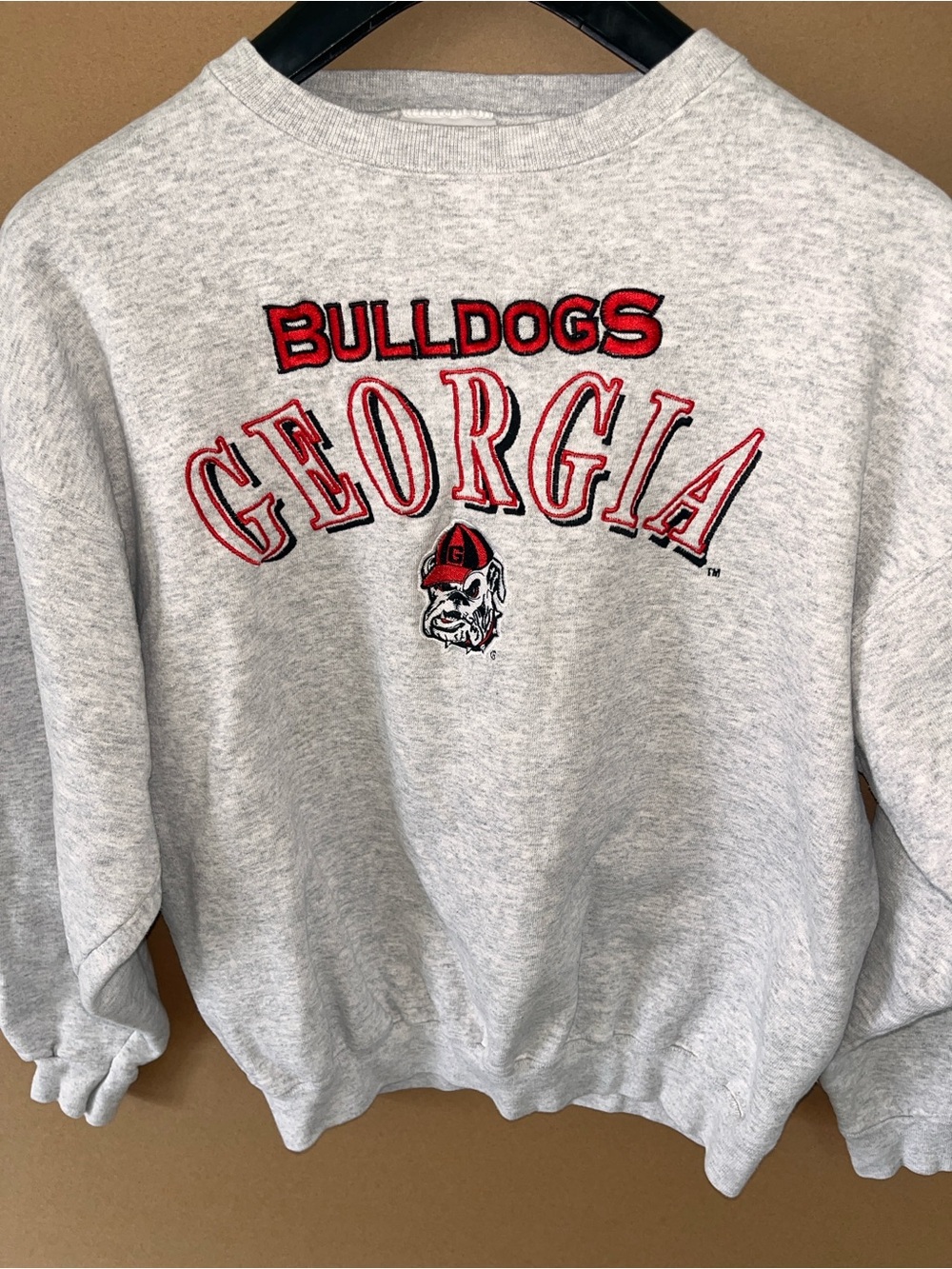 Georgia Bulldogs Sweatshirt Mens Medium Gray College Football Crewneck Pullover